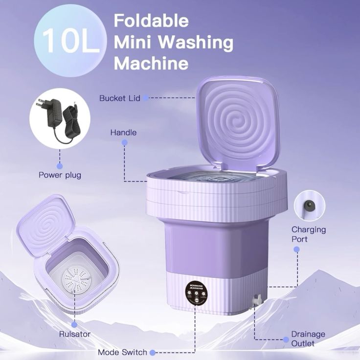 Portable Washing Machine Compact & Powerful | غسالة محمولة صغيرة وقوية